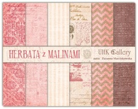 Набор бумаги UHK Gallery - Herbata z malinami, 30х30 см, 6 листов