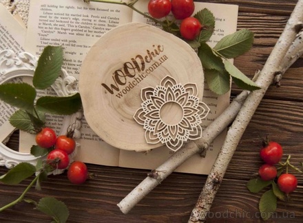 Чипборд від WOODchic - Серветка №6, 7.5x7.5см