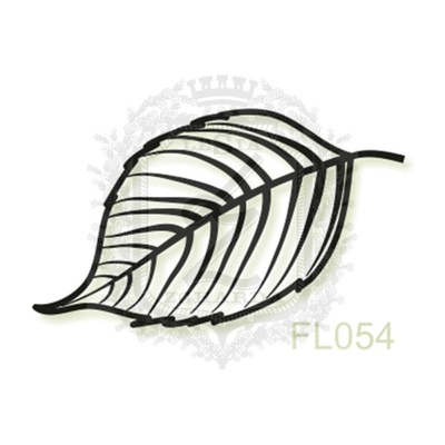 Акриловый штамп Lesia Zgharda FL054 Осенний листочек, размер 3х1.5 см