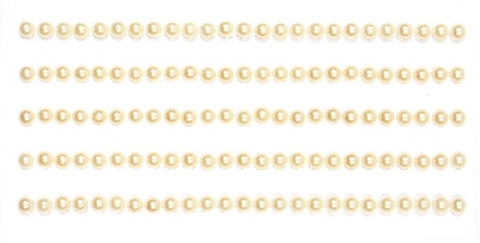 Самоклейні напівперлинки від ScrapBerryʼs "персики", 4 мм, 125шт.