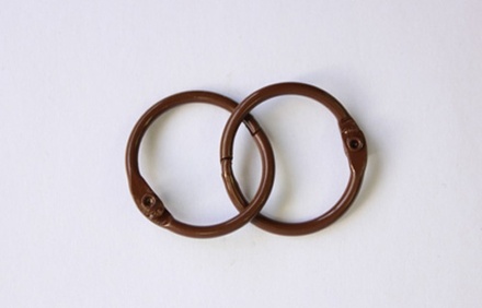 Кольца для альбомов, 2 шт., цвет: темно-коричневый 30 мм SCB 2504530