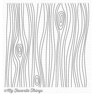 Гумовий штамп My Favorite Things - BG Whimsical Woodgrain Background