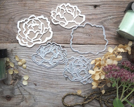 Нож для вырубки от  MiMiCut - Пионовый рай, 59*56, 54*39мм