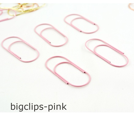 Скріпки великі для органайзерів, колір на вибір, розмір 50x20мм, 5шт.
