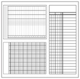 Акриловые штампы от Maya Road "Ledger", 3 шт.