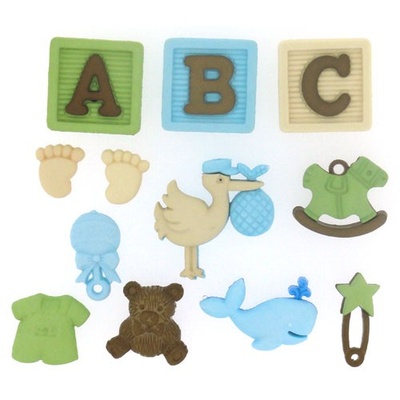 Набір декоративних ґудзиків Dress It Up - New Arrival - Baby Boy
