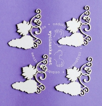 Чипборд від Wycianka - Орнаменти з виноградом, 4 шт.