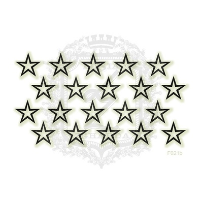 Акриловый штамп Lesia Zgharda F021b Звездочки