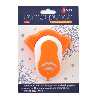 Дырокол угловой -  фигурные прорези для фото, 2,5 см, дизайн 8, ТМ Santi