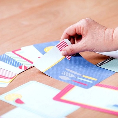 Міні-набір Project Life by Becky Higgins - Themed Cards - Recipe, 40 шт.