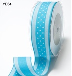 Стрічка від May Arts - TURQUOISE, 3,8 см, колір блакитний, довжина 90 см