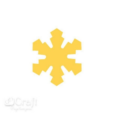Дірокол фігурний 2,5см Сніжинки, TM dpCraft (Dalprint)