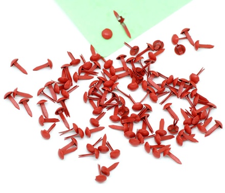 Брадси круглі, 9x4,5м (діаметр 4.5 мм), колір червоний, 20 шт.