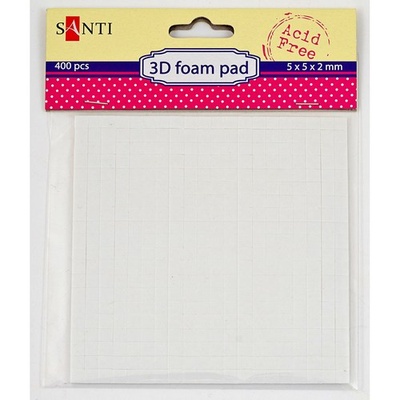 ЗНИЖКА! Двосторонні об’ємні квадратики, 5*5 мм, 400 шт., ТМ Santi (БЕЗ упаковки )