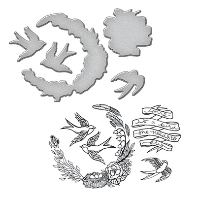 Набір ножів з штампами від Spellbinders — Swallow - Ластівка