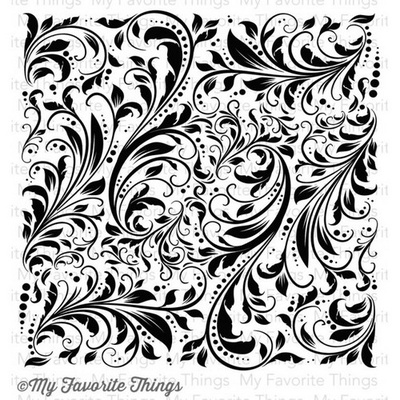 Резиновый штамп My Favorite Things - BG Garden Flourish Background