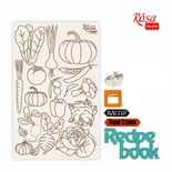 Чипборд для скрапбукинга от ROSA TALENT - Recipe book 3, белый картон, 12,6х20 см