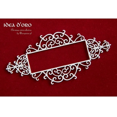 Чипборд Scrapiniec - Рамка Idea d'oro 02