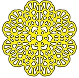 Ніж для вирубки Italian Flourish Tiny Doily від Cheery Lynn Designs, 1 шт.