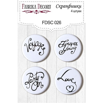 Набір скрап-фішок від ТМ Фабрика Декору з 4 шт. FDSC 026