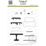 Набір акрилових штампів Lesia Zgharda Святковий торт K030, 12 шт