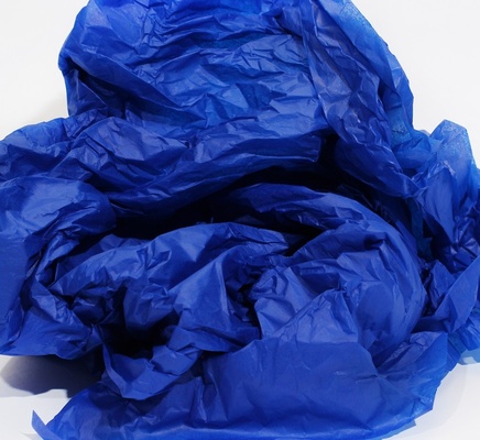 Папіросний папір тішью 50x66 см (склад.25 х 16,5см), колір: синій електрик, 10 аркушів