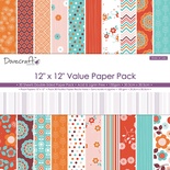 Набір двостороннього скрап-паперу від Dovecraft - More or Less Value Pack, 30x30 см, 30 шт.