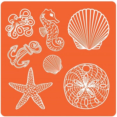 Силиконовые молды от Plaid - Mod Podge Mod Melts - Sea Life