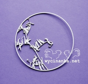 Чипборд від Wycinanka - SUMMER EVENING - рамка, діаметр 10см, 1 дет.