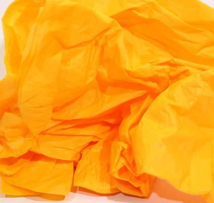 Папиросная бумага тишью 50х70 см  (слож.12,5 х 19см), цвет: оранжевый, 10 листов