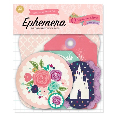 Висічки від Echo Park - Once Upon A Time Princess - Ephemera