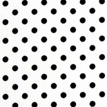 Тканина 100% бавовна - Горох чорний на білому, 45x55см
