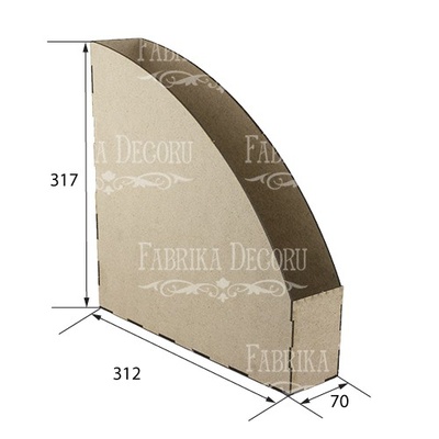 Настільний органайзер (конструктор) для зберігання паперу формату A3 і скрап-паперу 30x30 (1 секція), ТМ Фабрика Декору