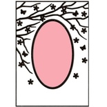 Папка для тиснення Nellie Snellen - Embossing Folder - Spring in the air (Oval)