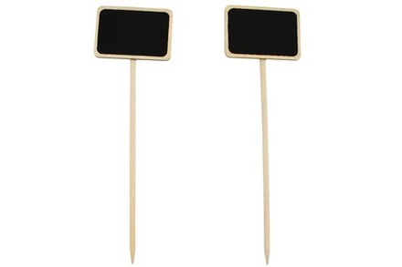 Набір табличок із поверхнею шкільної дошки, розміром 4,8 × 6,8 × 22,7 см, 2 шт.