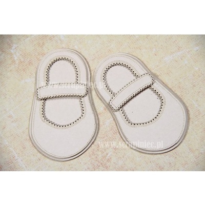 Чипборд Scrapiniec - Взуття босоножки дівчинки без оздоблень і з застібкою вузькою