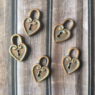 Замочек под античное золото от Е.В.A, 1 шт.