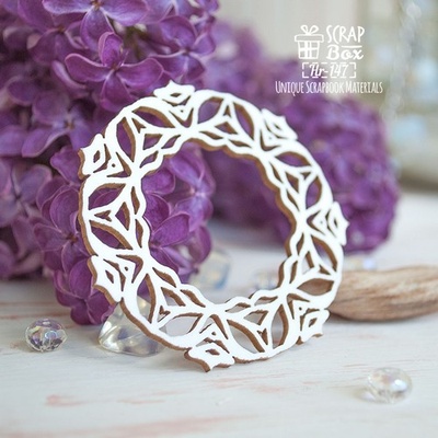 Чипборд ScrapBox - Маленька кругла рамка Hr-147