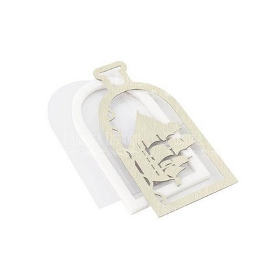 Заготовка для шейкера Корабель в пляшці 5,9x12,9 см, колір молочний, ТМ Фабрика Декору