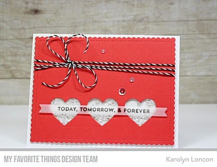 Лезвие My Favorite Things - Die-namics Hearts in a Row - Horizontal