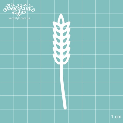 Чипборд від Вензелик - Колосок, розмір: 7x1,3 см