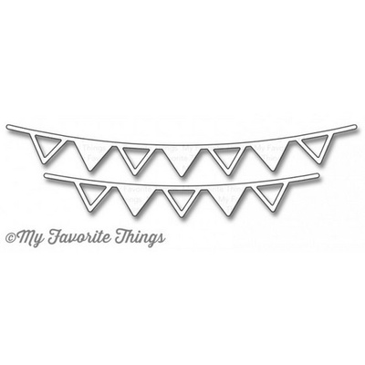 Ніж для вирубки My Favorite Things - Die-namics Party Banners, 2 шт.