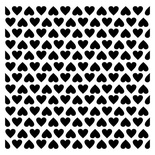 Трафарет Сердечки 15,2*15,2см товщина 0,31м SCB53100004