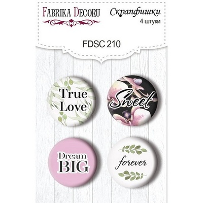 Набір скрап-фішок ТМ Фабрика Декору з 4 шт. №210