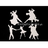Чипборд Scrapiniec - Танцующие пары, 4 штуки