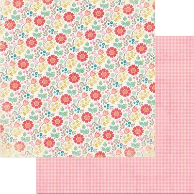 Аркуш скрап-паперу My Mind's Eye - Cute Garden, 30x30 см, двосторонній