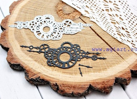 Нож для вырубки от AgiArt - Стимпанк-часы