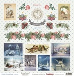 Папір для скрапбукінгу від ScrapBerryʼs - Зимова казка карточки, 30, 5x30,5см, 190 г/м², односторонній, 1 аркуш UA