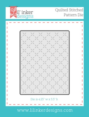 Нож для вырубки от Lil' Inker Designs - Quilted Stitched Pattern Die 