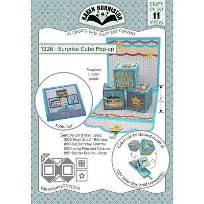 ПІД ЗАМОВЛЕННЯ - Karen Burniston Dies - Surprise Cube Pop-Up